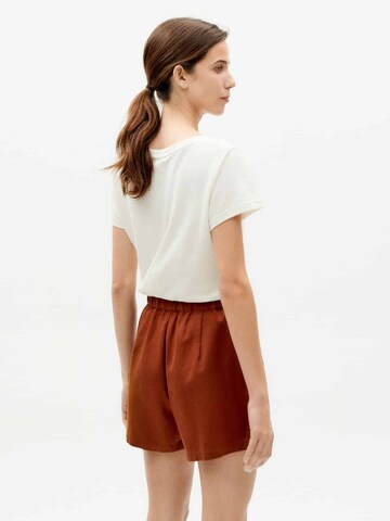 Thinking MU Loose fit Pleat-Front Pants 'Narciso ' in Brown