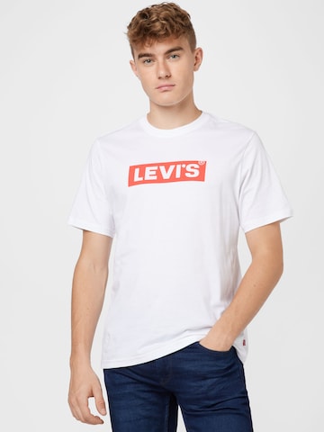 T-Shirt 'SS Relaxed Fit Tee' LEVI'S ® en blanc : devant