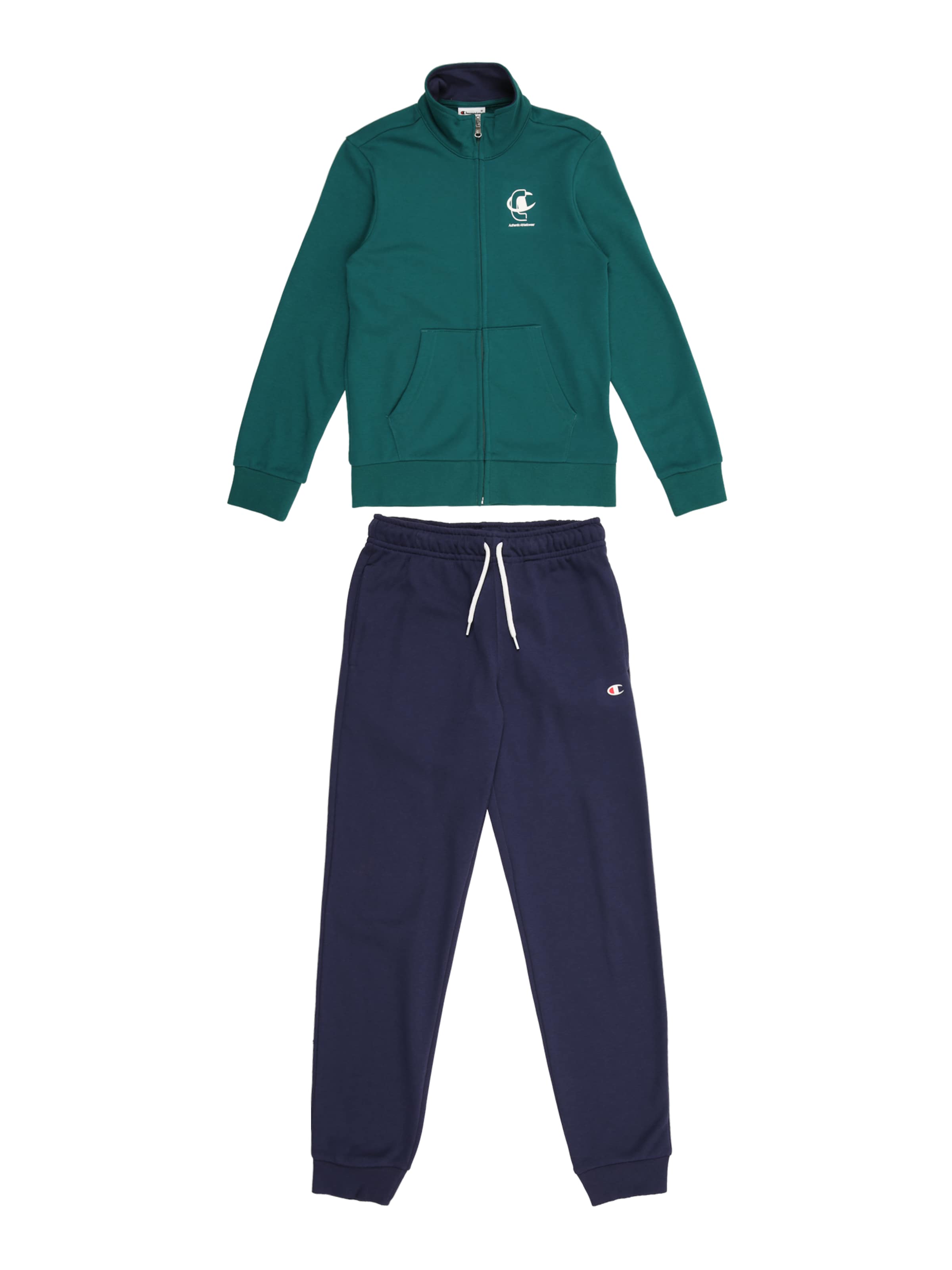 Champion Authentic Athletic Apparel Sweatsuit in Navy / Green, Item view