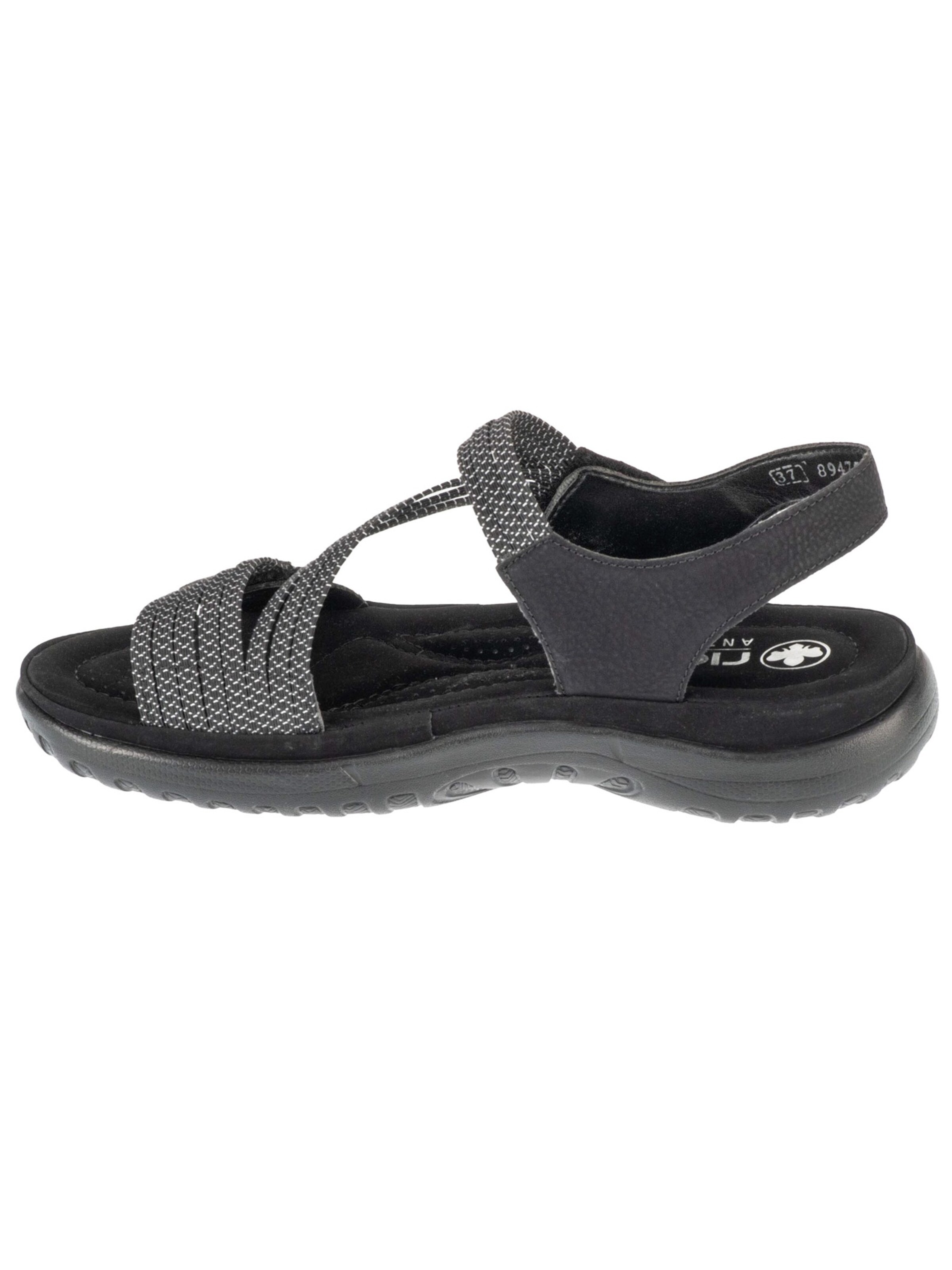 Rieker Sandal 'Rieker Sandals 64870' in Grey: front