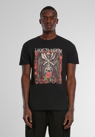 Mister Tee T-Shirt 'Love To Death' in Schwarz: Vorderseite