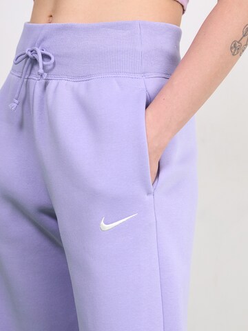 Wide Leg Pantalon de sport 'Phoenix Fleece' NIKE en violet