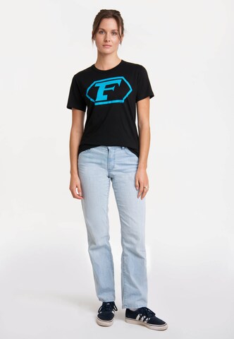 LOGOSHIRT Shirt 'Captain Future Logo' in Black