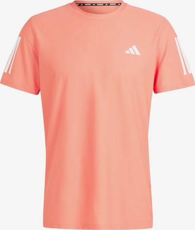 ADIDAS PERFORMANCE T-Shirt fonctionnel 'Own the Run' en corail / blanc, Vue avec produit