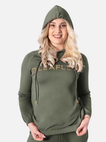 LEAFLETIC Sweatshirt 'Leafletic Women's Cropped Hoodie' in Green