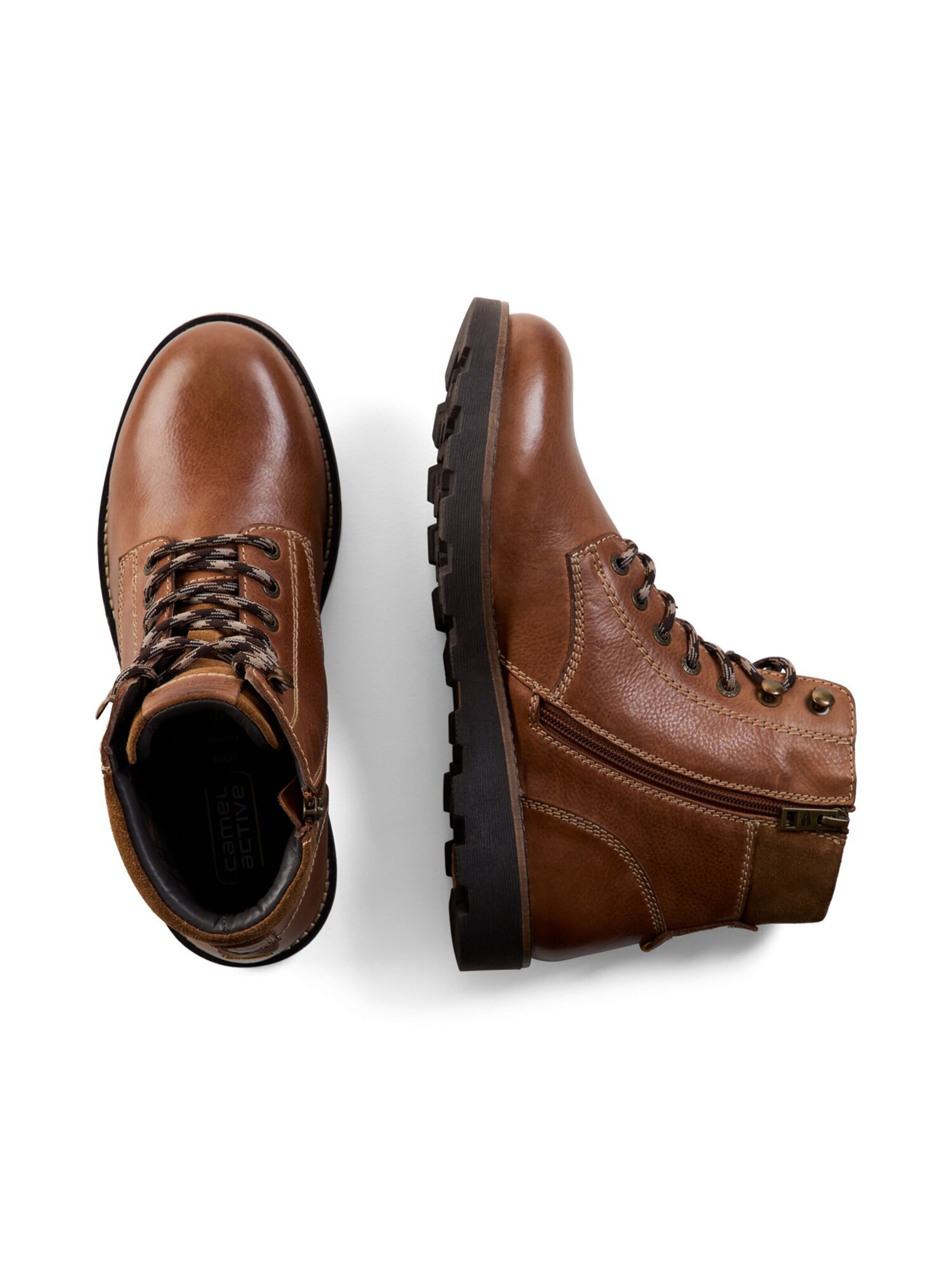 CAMEL ACTIVE Lace-up boots in Brown