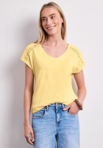 STREET ONE Shirt in Yellow: front