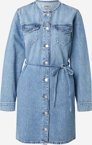 Robe-chemise 'ONLMinnie' ONLY en bleu : devant