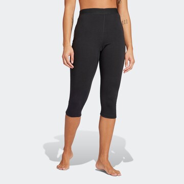 ADIDAS TERREX Skinny Workout Pants in Black: front