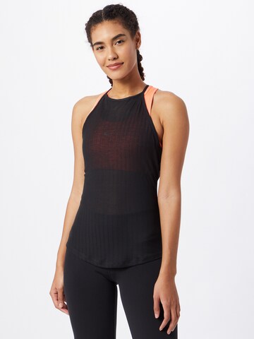 NIKE Sports Top in Black: front