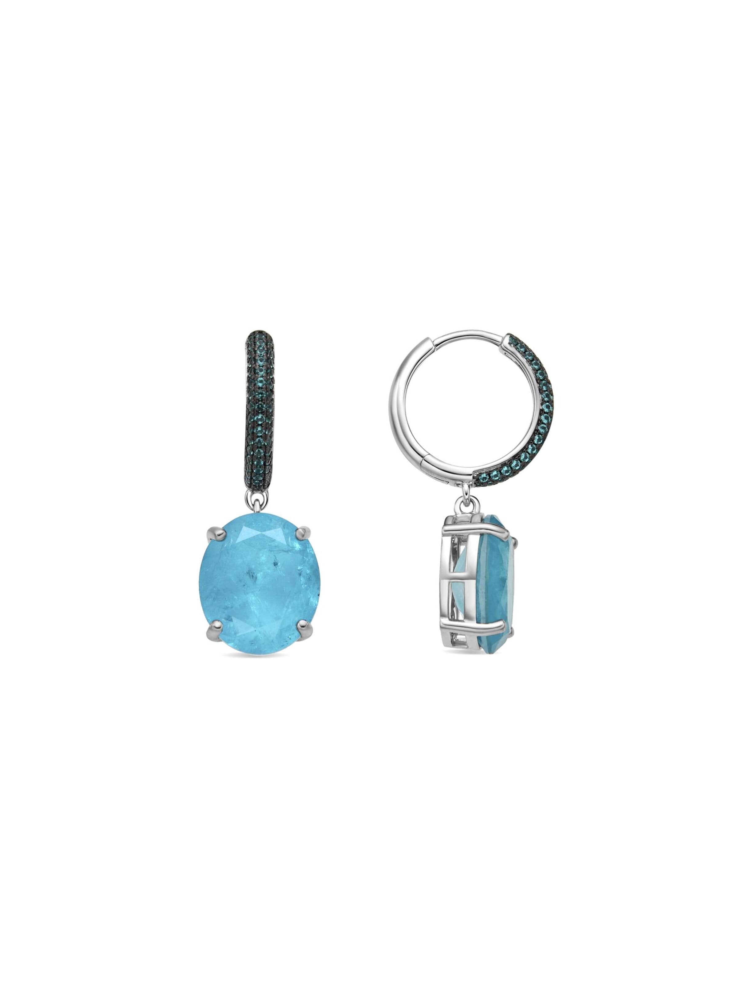 Luxenter - Pendientes 'Blia' en azul: frente