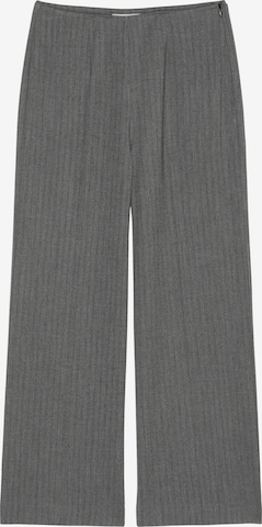 pilka Marc O'Polo Plačios klešnės Kelnės su kantu: priekis