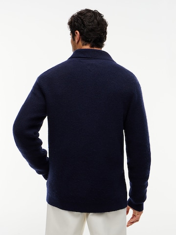 TOMMY HILFIGER Strickjacke in Blau