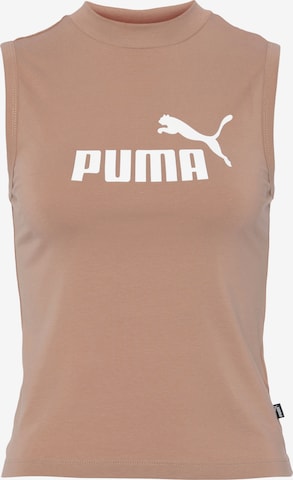PUMA - Top deportivo en beige: frente