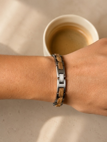 Holzwerk Armband 'AMMERSEE' in Zilver
