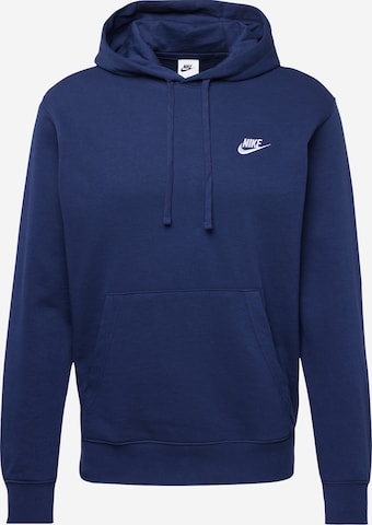 Nike Sportswear Sweatshirt 'Club' in Blue: front