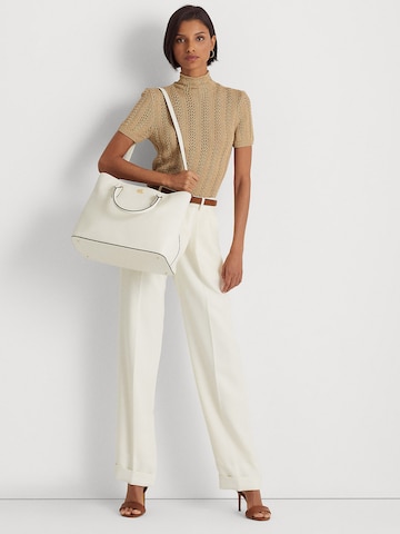 Lauren Ralph Lauren Håndtaske 'Marcy' i hvid: forside
