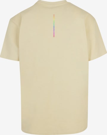 Merchcode Shirt 'Hope Rainbow' in Geel