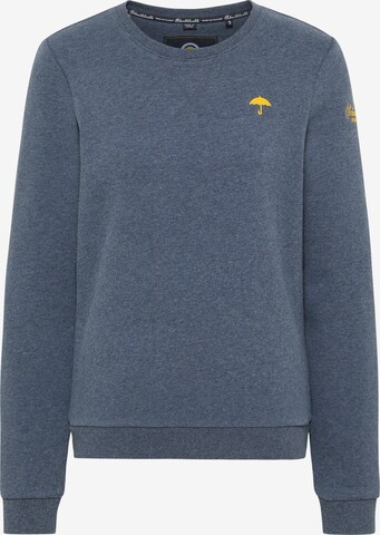 Sweat-shirt Schmuddelwedda en bleu : devant