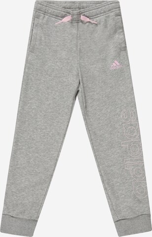 Pantalon de sport 'Essentials French Terry' ADIDAS SPORTSWEAR en gris : devant