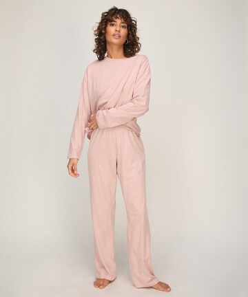 Hunkemöller Pyjama 'SoftEase' in Pink: Vorderseite