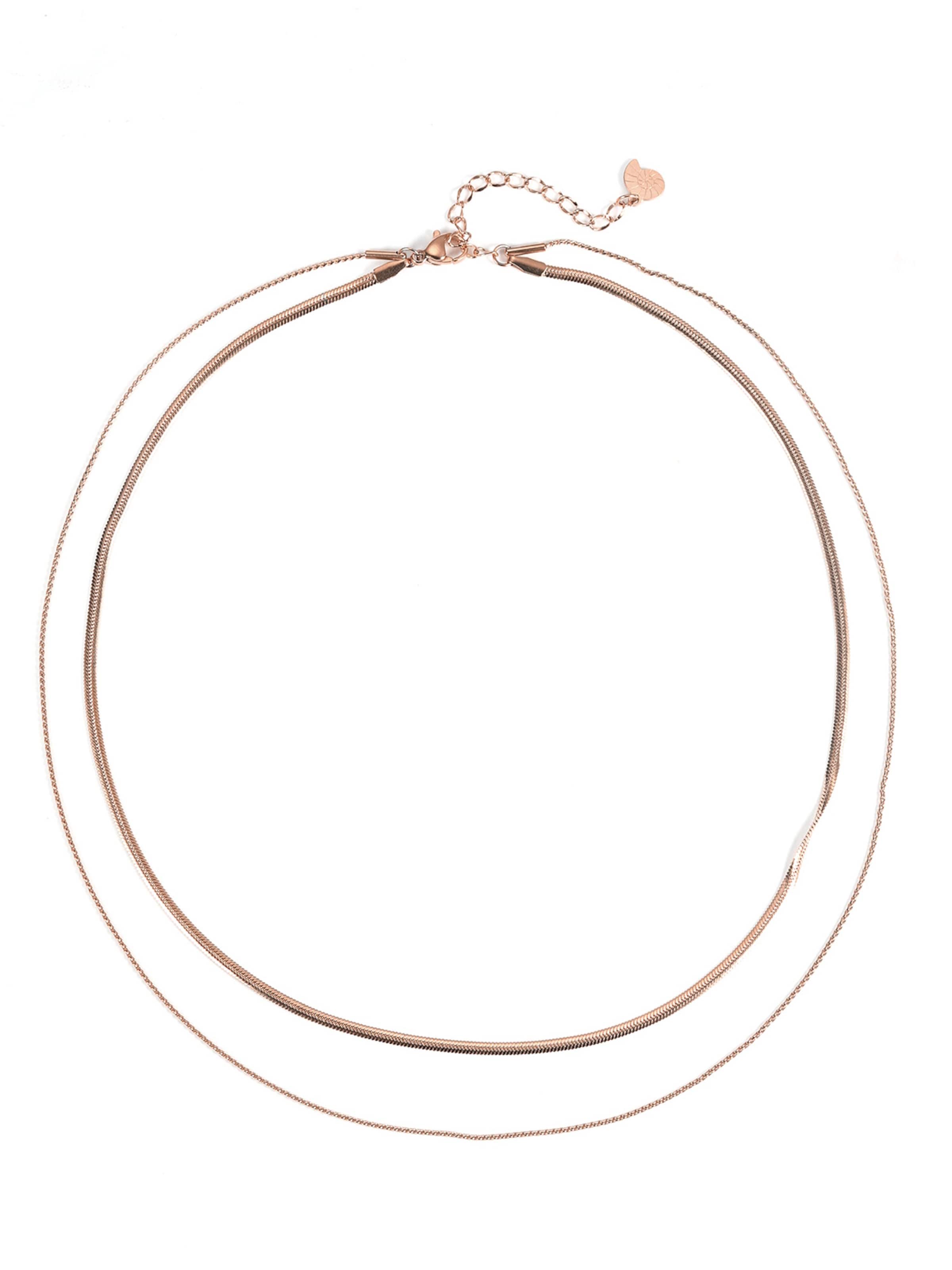 Hey Happiness - Cadena 'Duo Shine' en oro