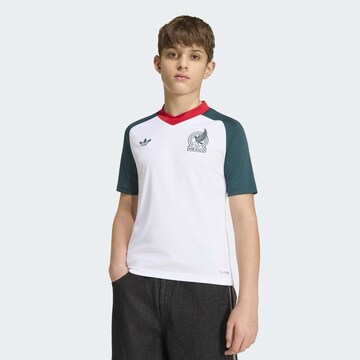T-Shirt fonctionnel 'Mexico 26 Away Kids Pre Match' ADIDAS PERFORMANCE en blanc : devant