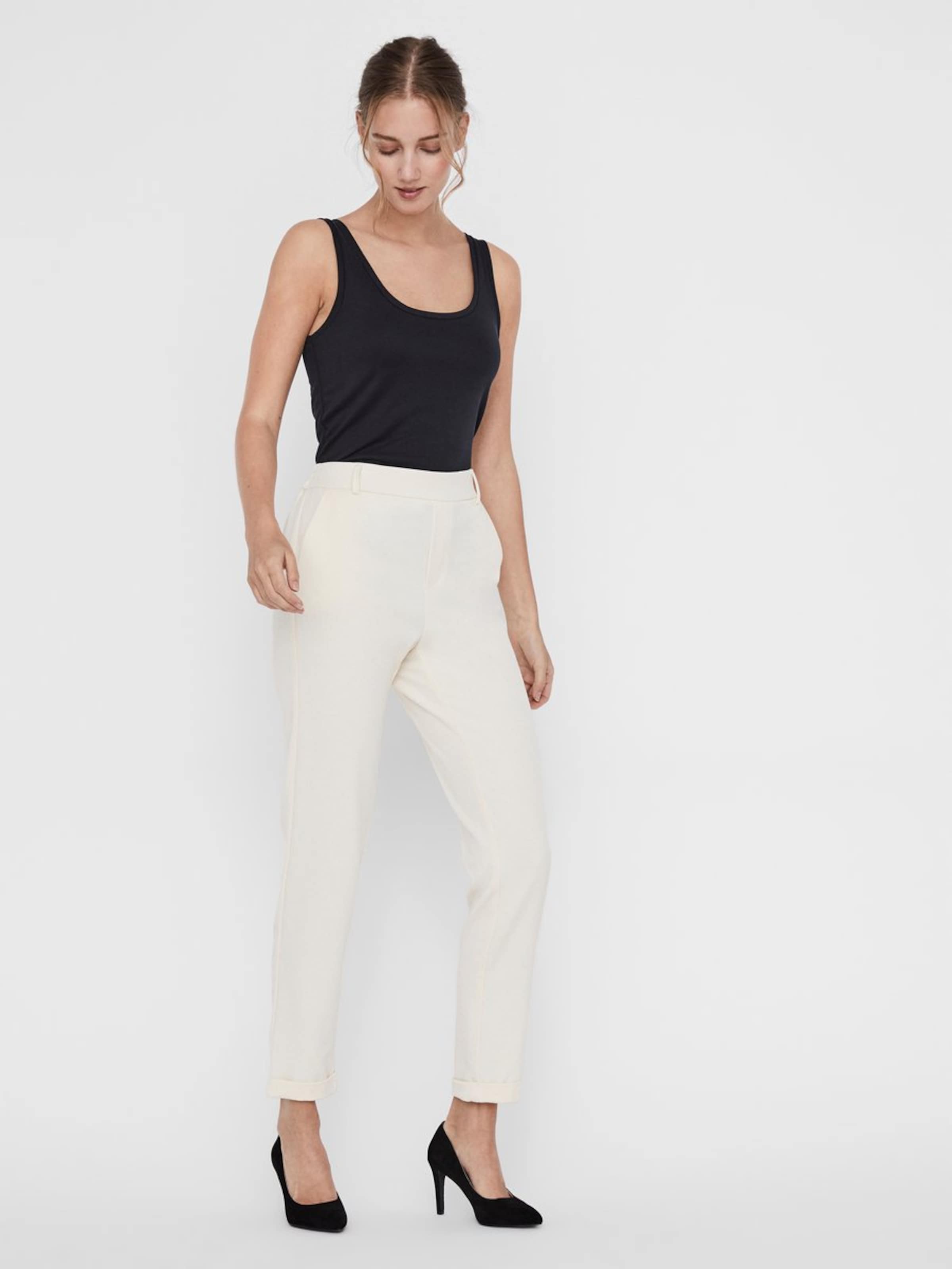 Vero Moda Linen Touch Soft Tailored Wide Leg Trousers in White  Lyst