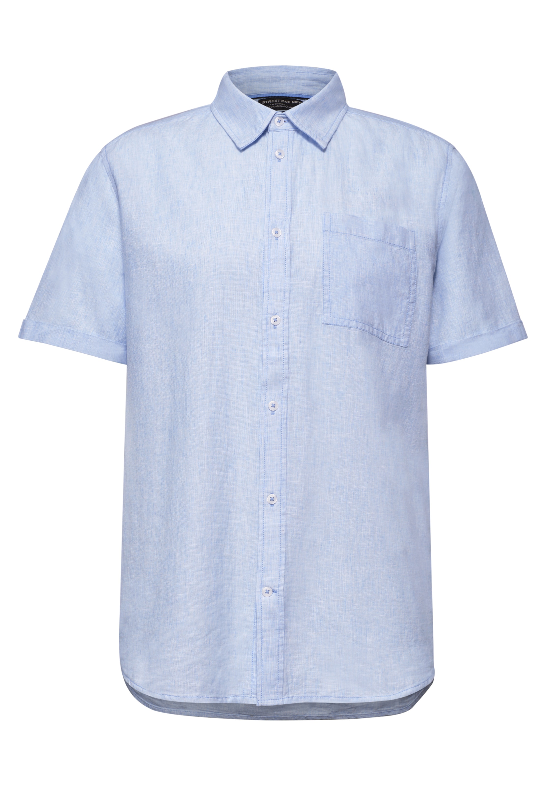 Street One MEN Regular fit Button Up Shirt in Blue: front