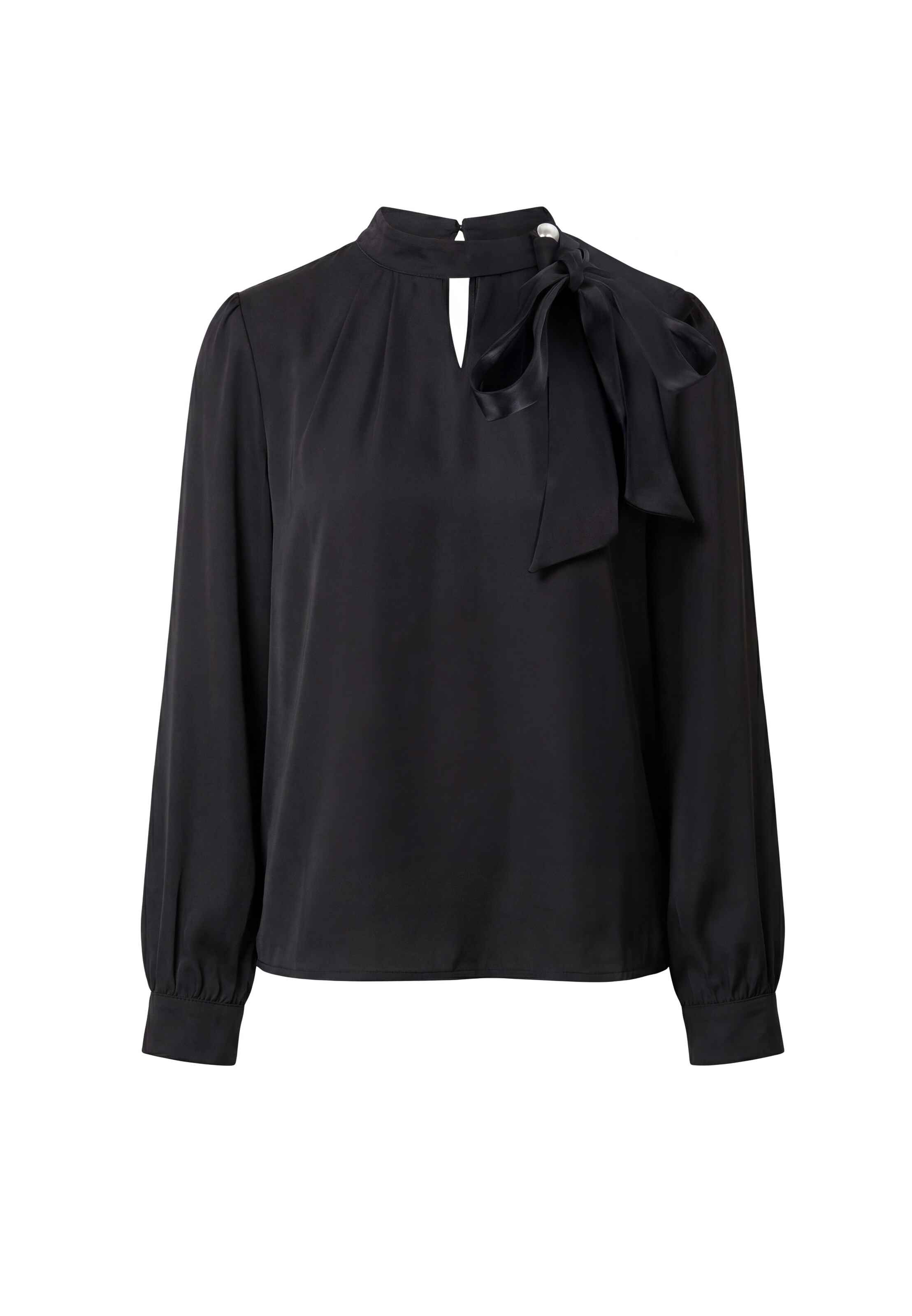 usha BLACK LABEL - Blusa en negro: frente