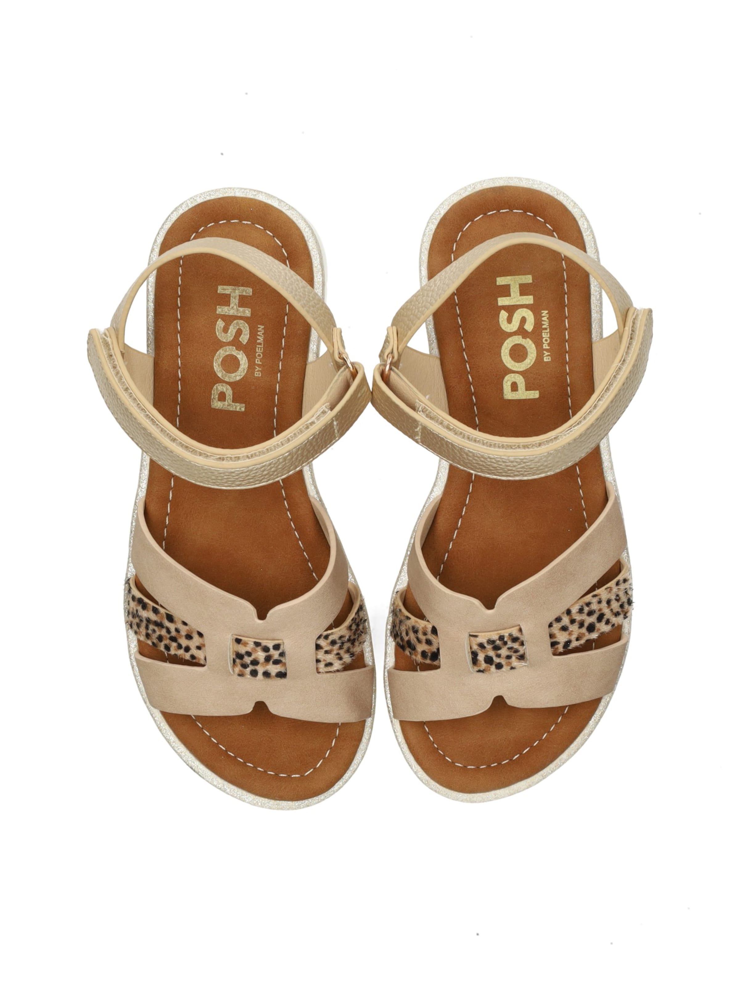 Sandales 'Senna' POSH by Poelman en beige