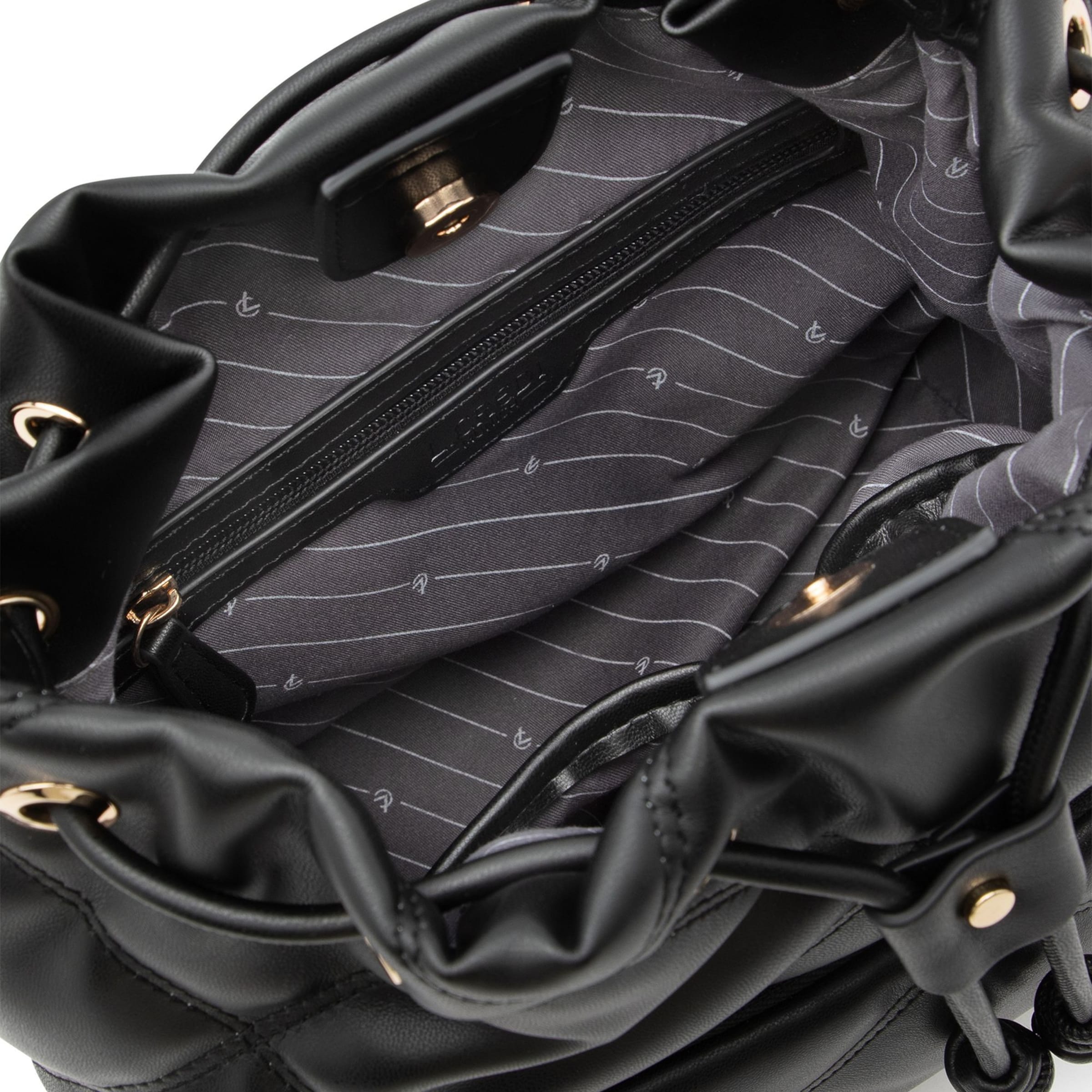 Borsa a sacco 'Raimunda' di L.CREDI in nero