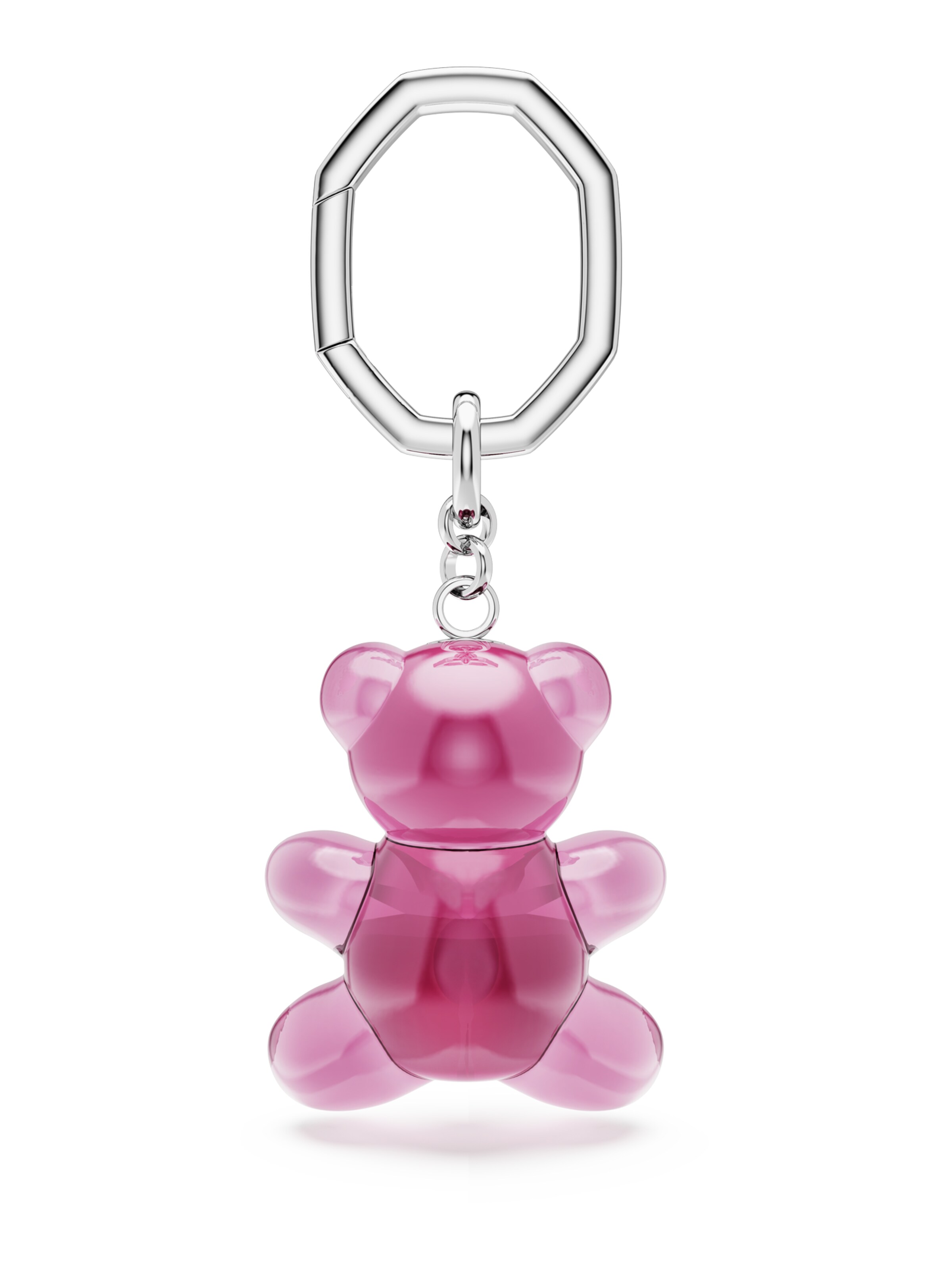 Swarovski Prívesky na kľúče 'Teddy' - Ružová