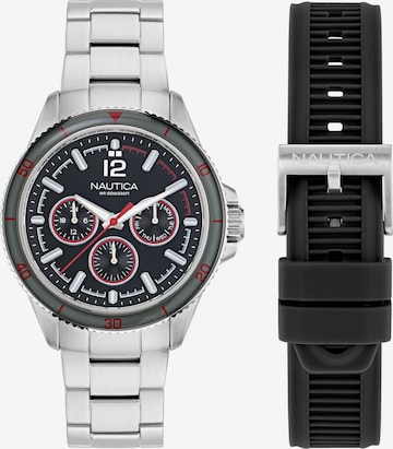 Montre à affichage analogique ' WINDROSE ' NAUTICA en argent : devant