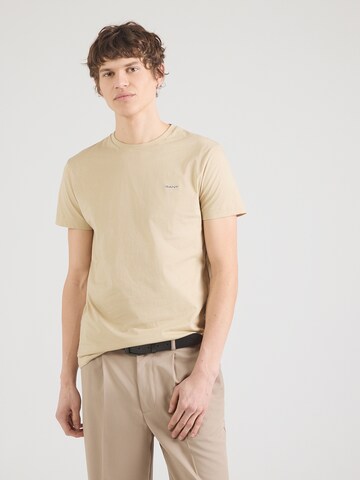 GANT - Camiseta en beige: frente