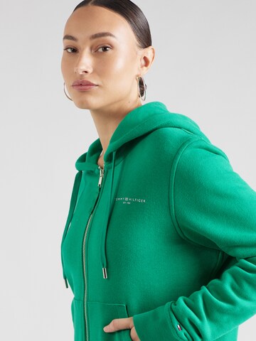 TOMMY HILFIGER - Sudadera con cremallera en verde