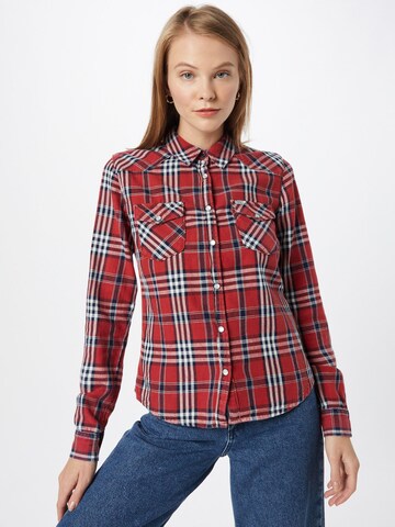 Camicia da donna 'Lucinda' di LTB in rosso: frontale