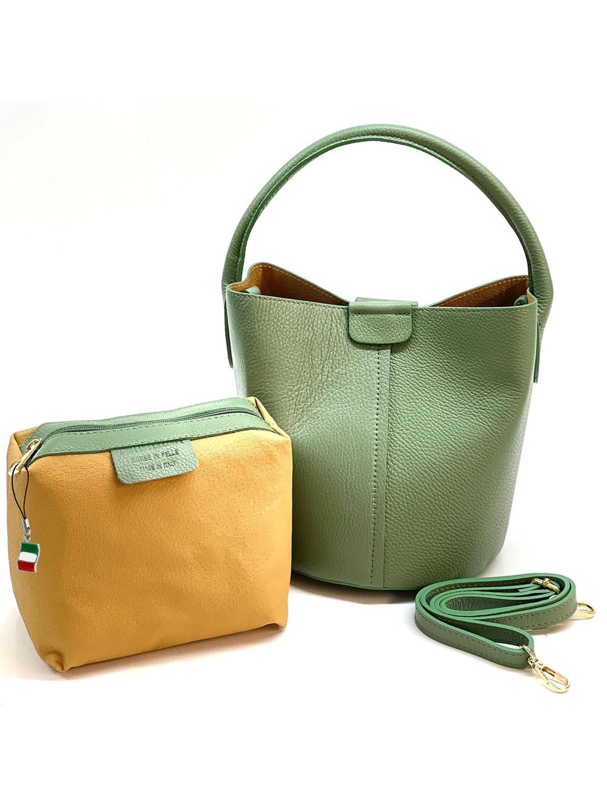 Borsa a tracolla di Florence in verde: frontale