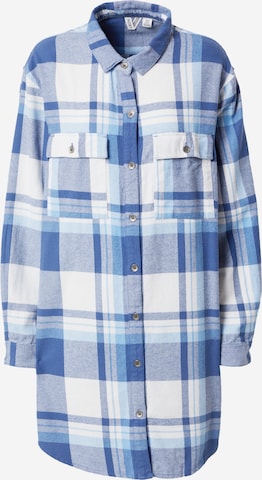 ROXY Рокля тип риза в синьо: отпред