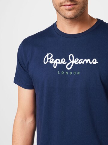 Pepe Jeans T-shirt 'EGGO' i blå