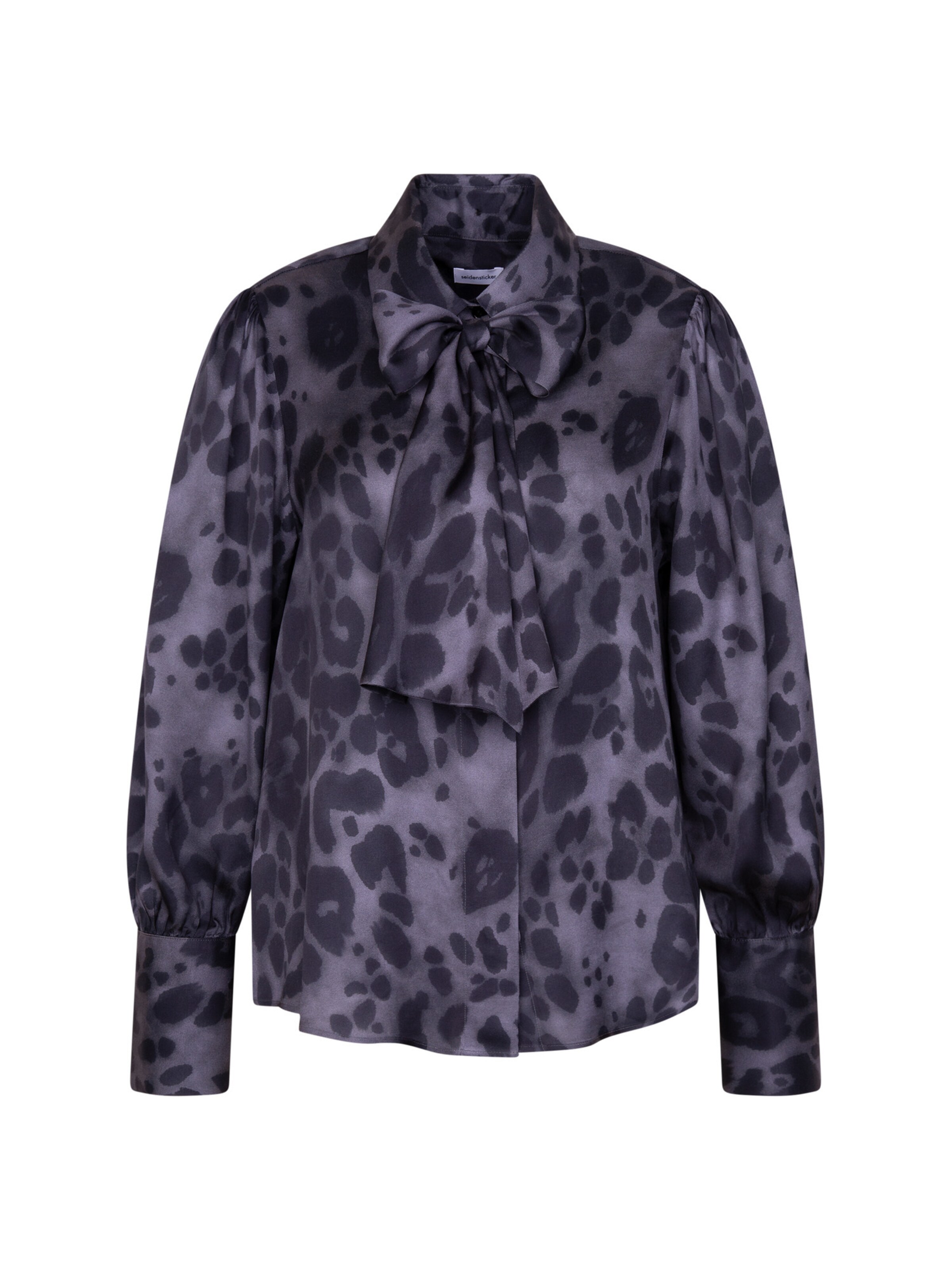 Chemisier 'Schwarze Rose' SEIDENSTICKER en gris : devant