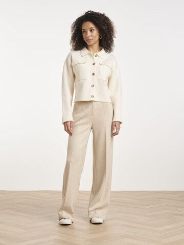 Smashed Lemon Regular Broek in Beige: voorkant