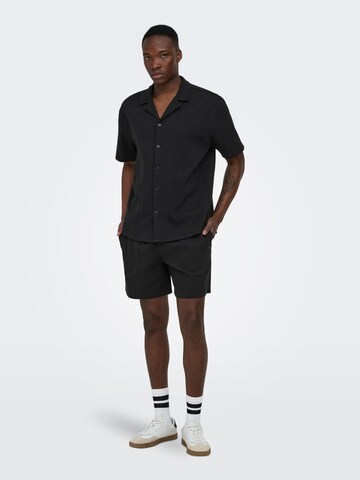 Only & Sons Loosefit Bukser 'ONSEddie' i sort