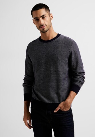 Street One MEN Sweater in Blue: front