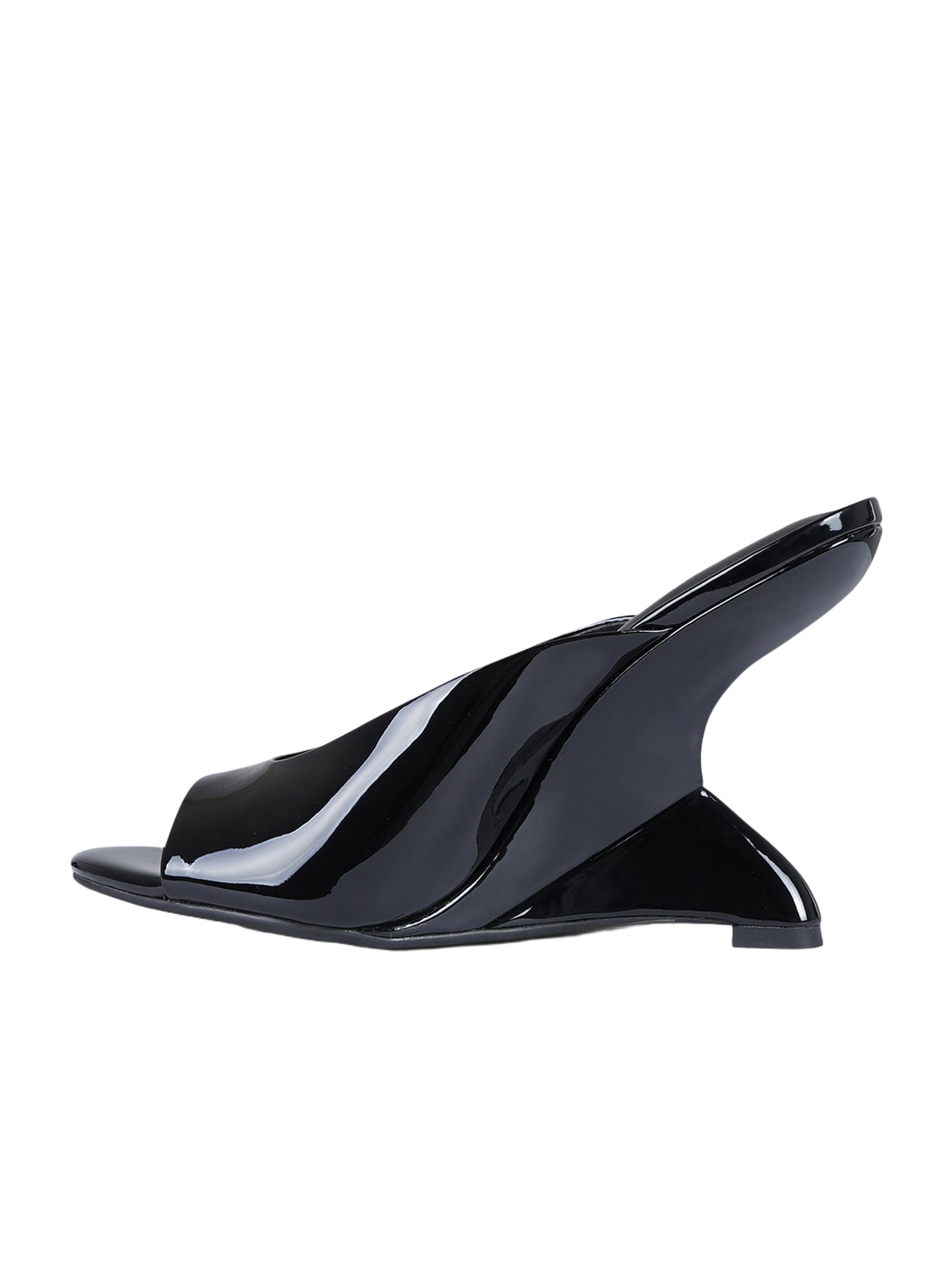 Marc Ellis Pantolette in Schwarz: Vorderseite