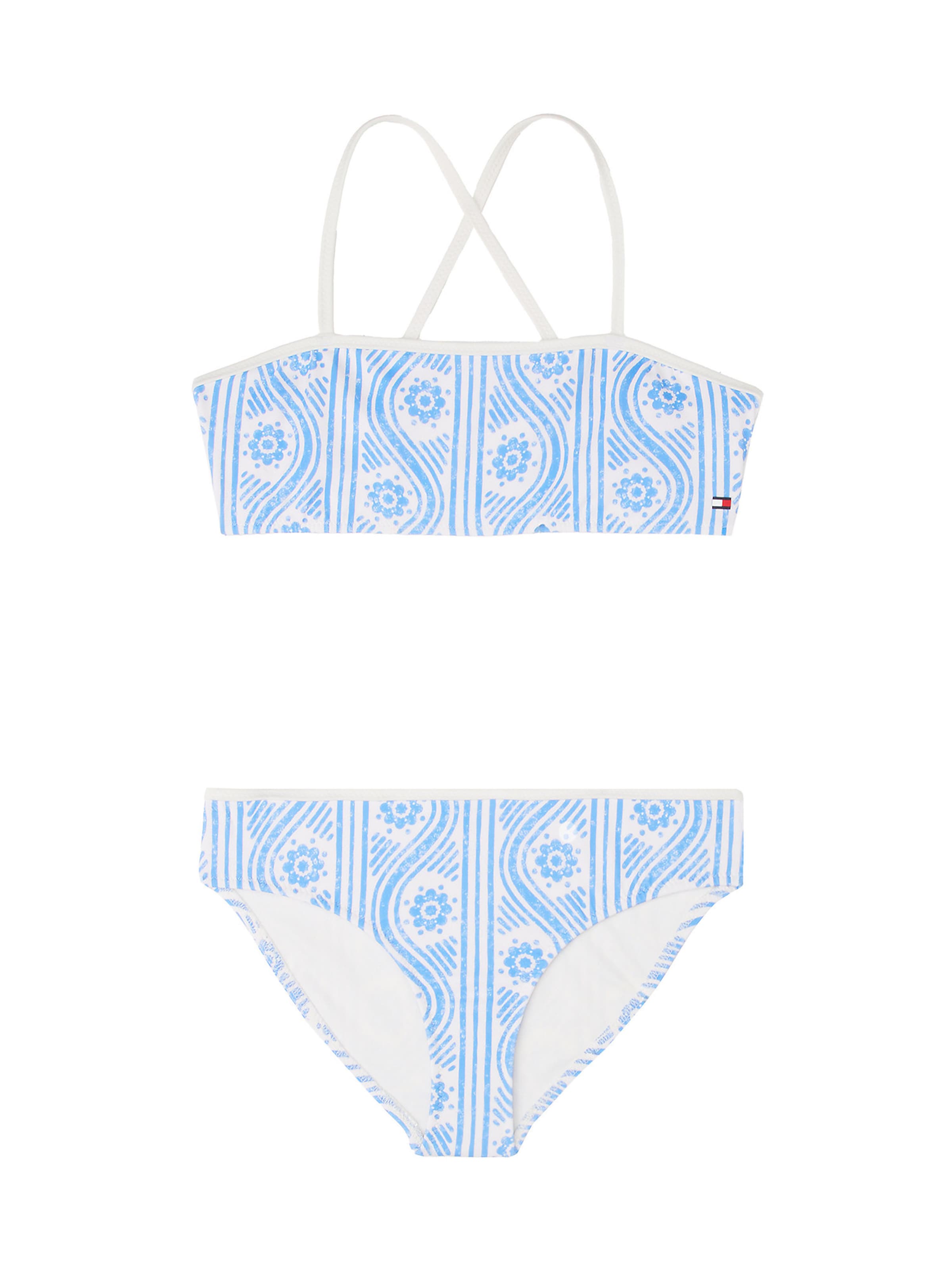 TOMMY HILFIGER Bralette Bikini in Blue: front