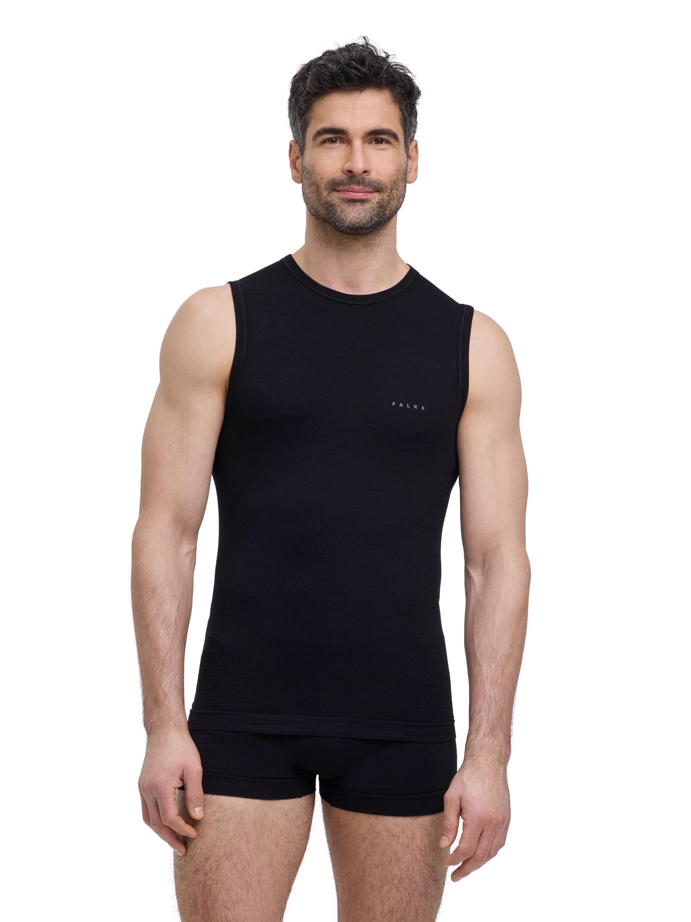FALKE Base Layer‌‌‌ in Schwarz: Vorderseite