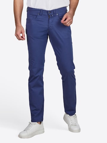PIERRE CARDIN Regular Chino 'Lyon' in Blauw: voorkant