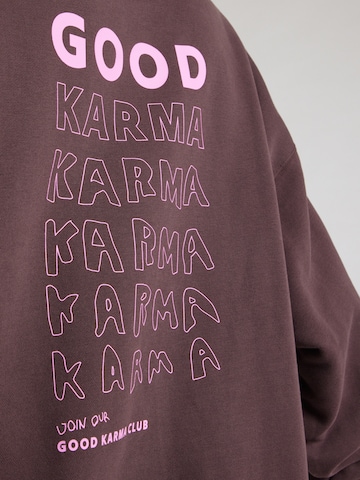 OH APRIL Mikina 'Good Karma' – hnědá