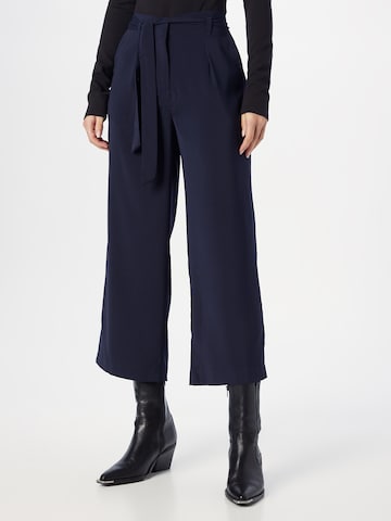 SAINT TROPEZ Pleat-front trousers 'Andrea' in Blue: front